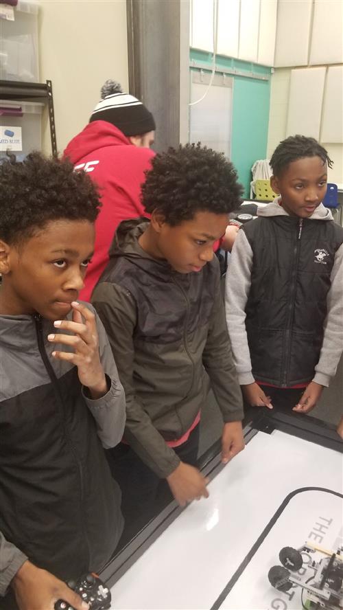 students taking direction 